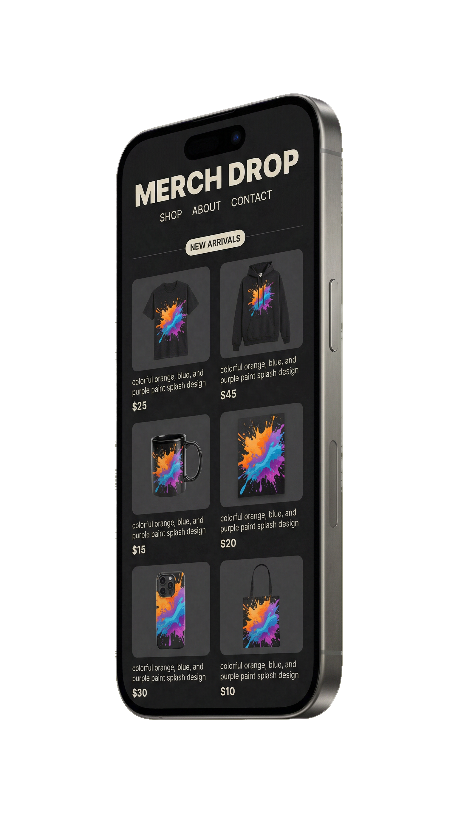 POD Store Preview on iPhone